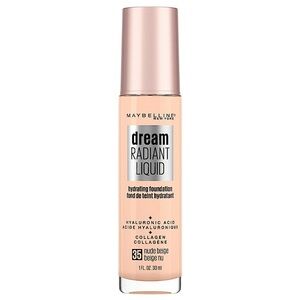 Maybelline 35 Nude Beige Dream Radiant Liquid Hydrating Foundation 1oz